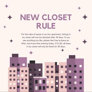 NEW CLOSET RULE